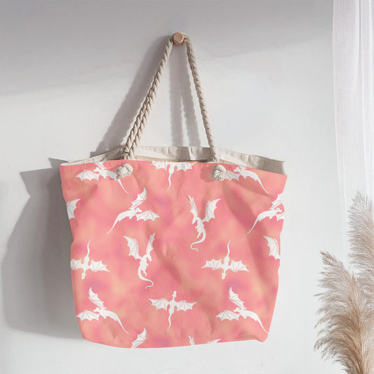 Soaring Midnight Dragons in Coral Glow