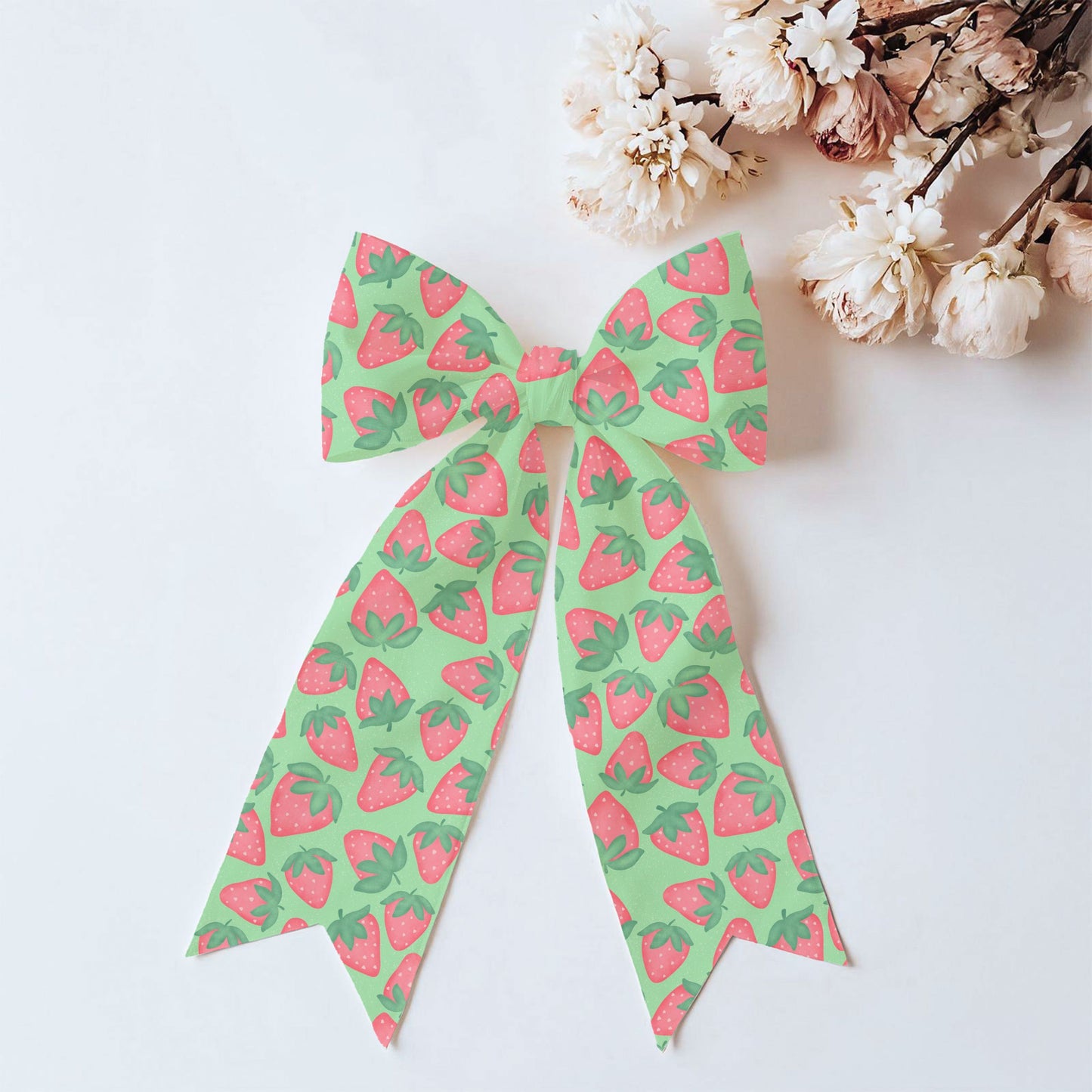 Seamless Strawberry Pattern PNG, Green Hand Drawn Fruit Digital Paper 12x12, Cute Watercolor Style Surface Pattern for Fabric, Packaging, Commercial Use