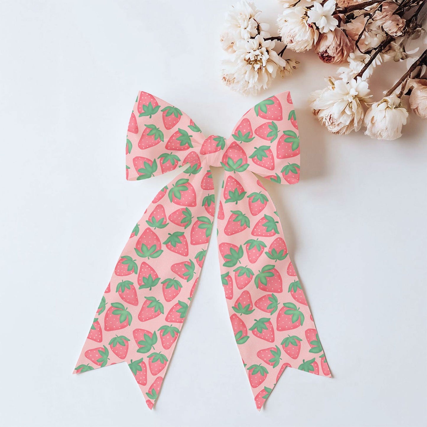 Seamless Strawberry Pattern PNG, Soft Pink Hand Drawn Fruit Digital Paper 12x12, Cute Watercolor Style Surface Pattern for Fabric, Packaging, Commercial Use