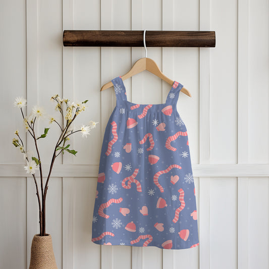 Winter Apparel Seamless Pattern Pink | Hats, Mittens & Scarves | Cozy Winter PNG 12x12 | Personal & Commercial Use