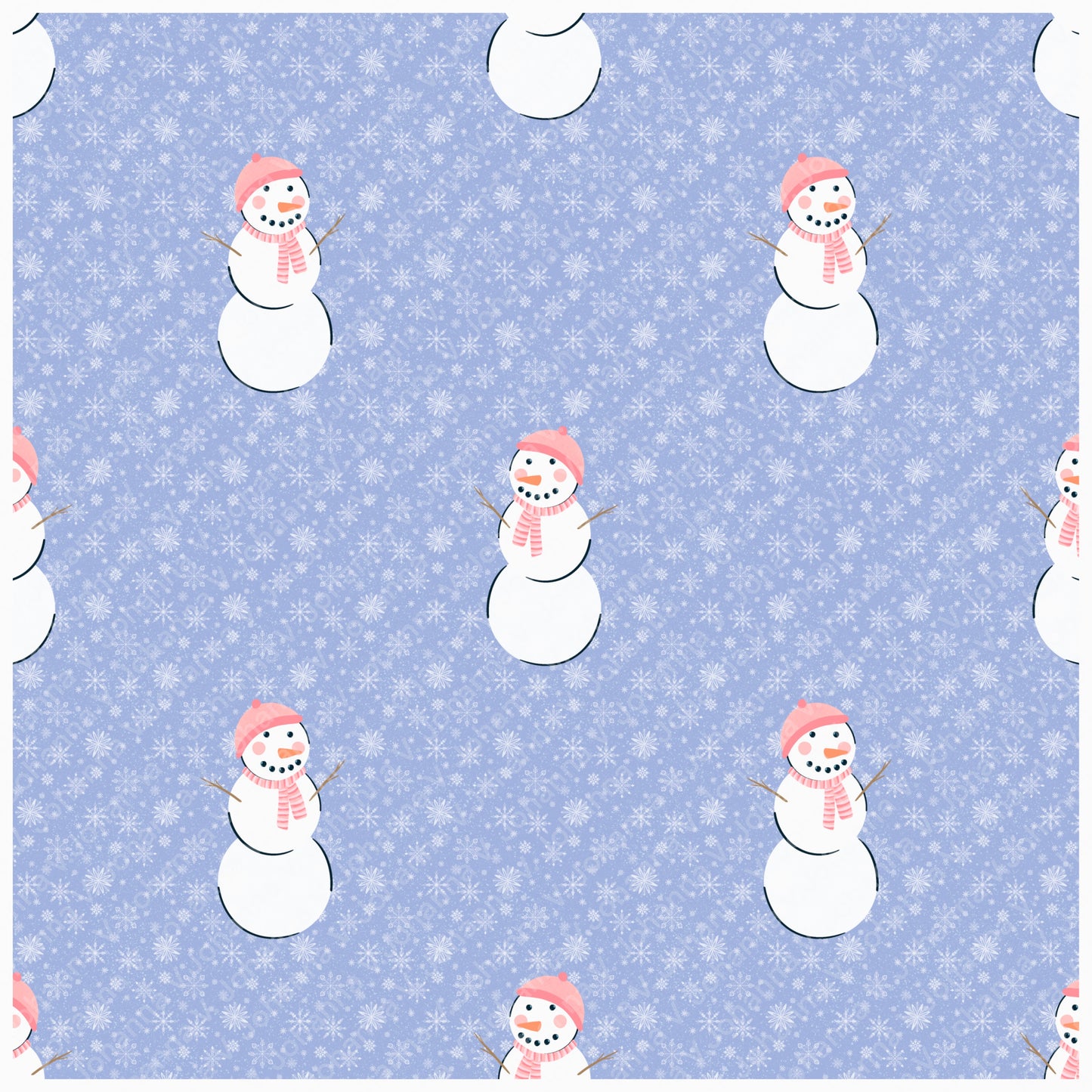 Cozy Winter Seamless Pattern Bundle Pink | S’mores, Snowmen, Mittens & Marshmallows | 12x12 PNG | Digital Download | Commercial & Personal