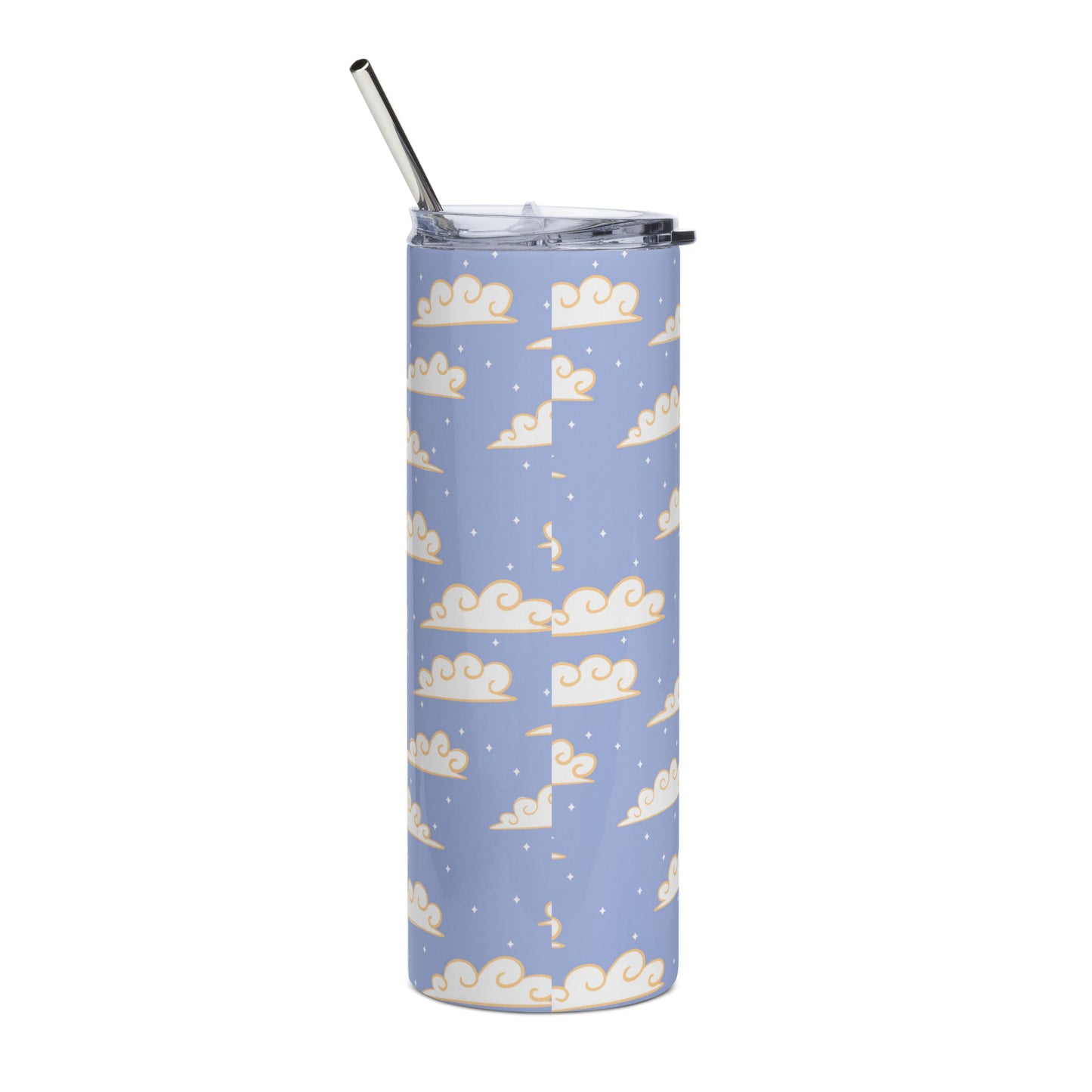 Whispering Clouds Tumbler – Purple Cloud Aesthetic Cup | Dreamy Sky Travel Mug | Whimsical Insulated Drink Tumbler