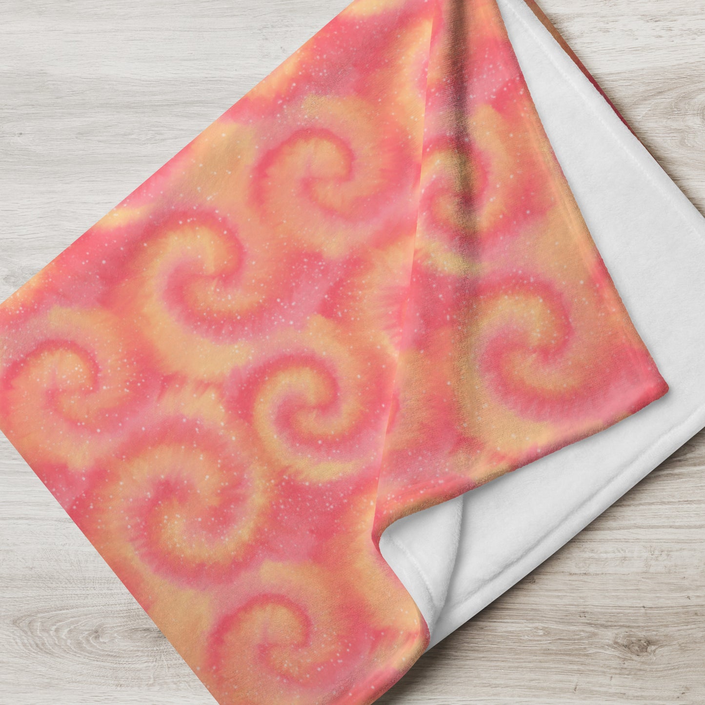 Retro Sunset Swirl Throw Blanket | Colorful Abstract Fleece Blanket | Cozy Sunset Throw | Soft Artistic Home Decor