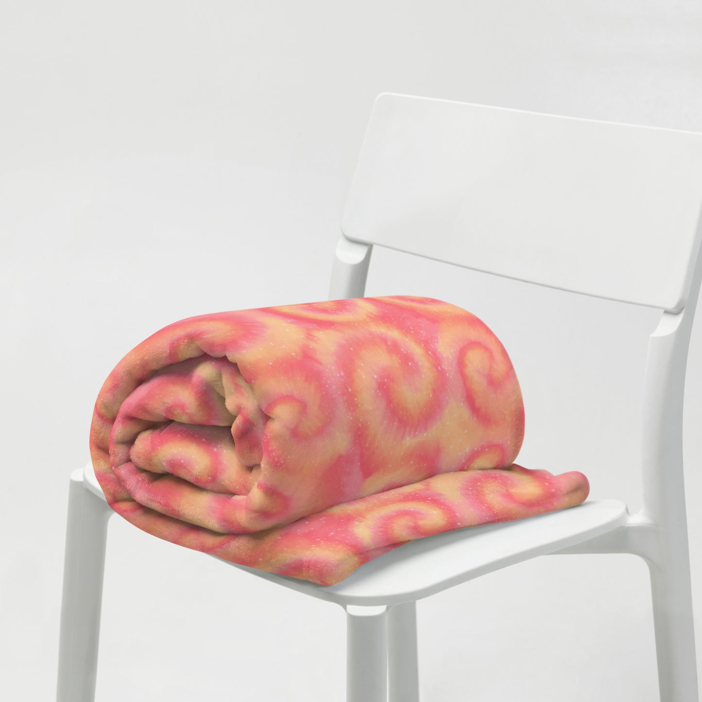 Retro Sunset Swirl Throw Blanket | Colorful Abstract Fleece Blanket | Cozy Sunset Throw | Soft Artistic Home Decor