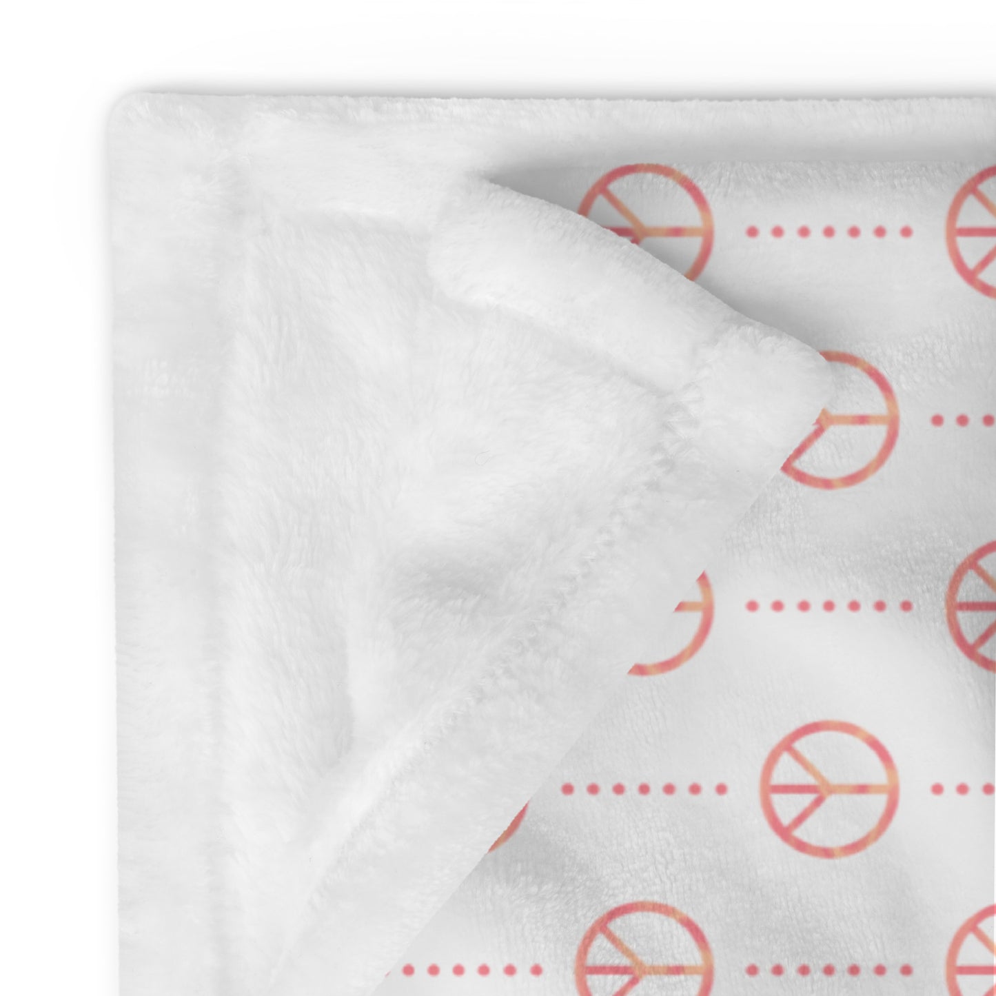 Retro Sunset Peace Sign Throw Blanket | Colorful Retro Fleece Blanket | Boho Cozy Blanket | Soft Sunset Home Decor