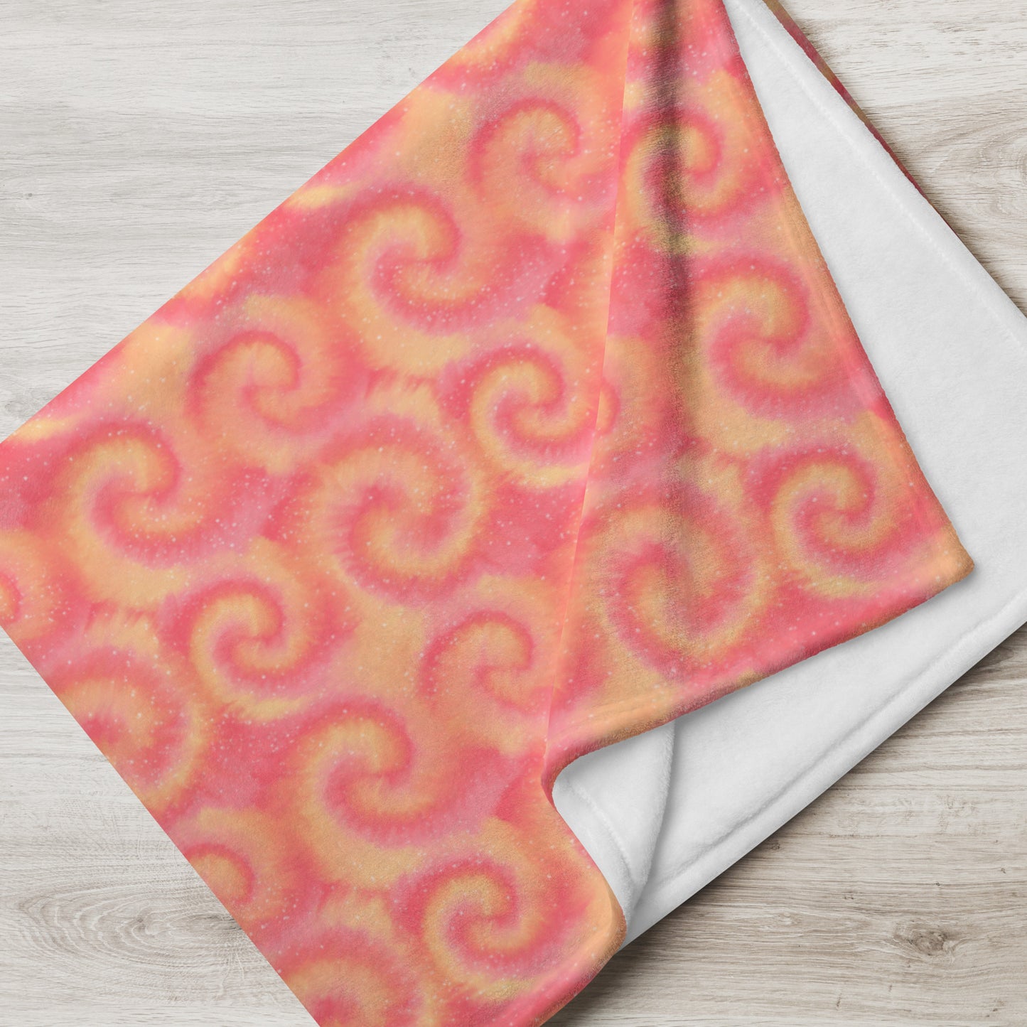 Retro Sunset Swirl Throw Blanket | Colorful Abstract Fleece Blanket | Cozy Sunset Throw | Soft Artistic Home Decor